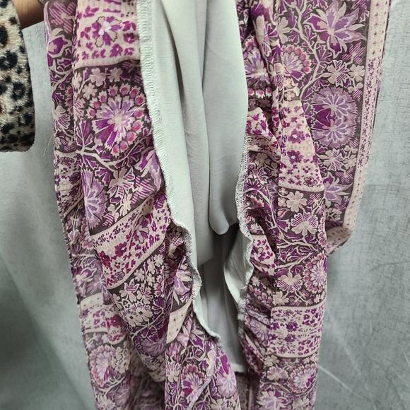 American‎ Eagle Floral Purple Halter Maxi Dress Sz Small - Picture 13 of 16